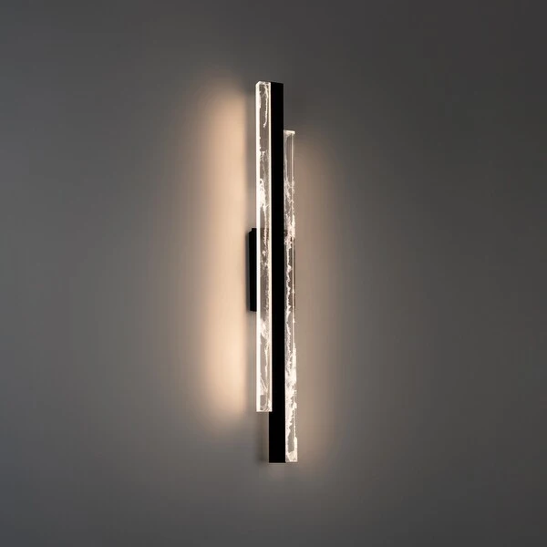 Tandem 27in LED Bath Vanity and Wall Light 3000K in Black