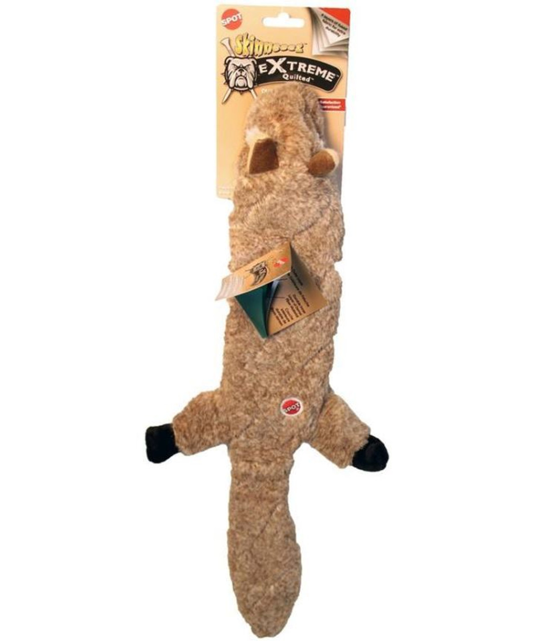 Ethical Pet Spot Skinneeez Extreme 23 Quilted Squirrel Dog Toy