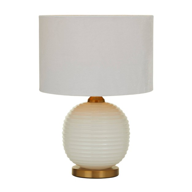 X 13 quot Modern Glass Table Lamp White Olivia amp May