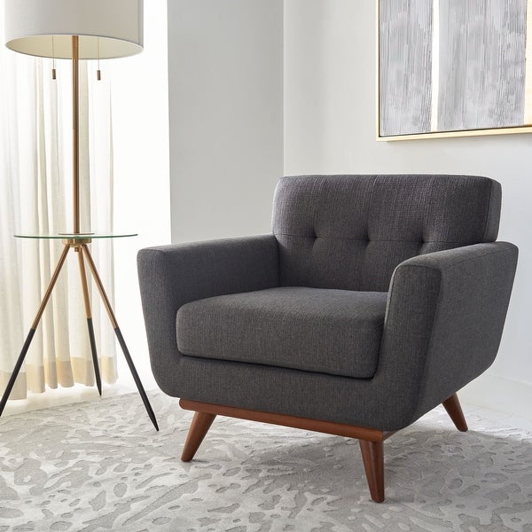 SAFAVIEH Couture Opal Mid-Century Modern Tufted Arm Chair