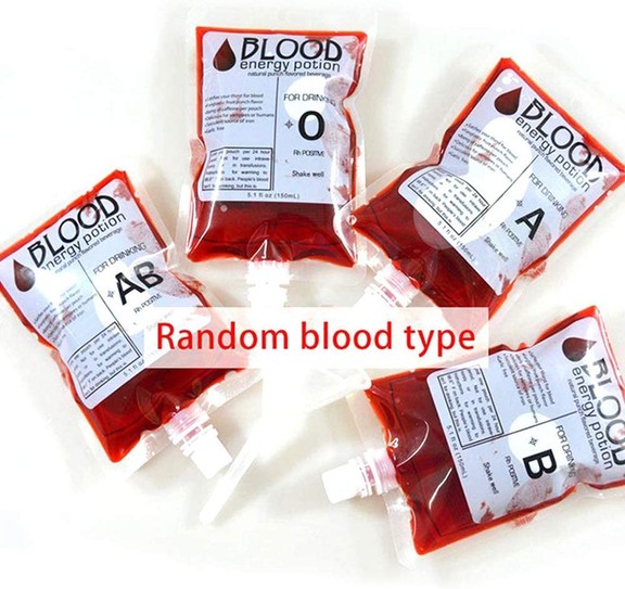 Muka 20 PCS Spout Blood Bags For Juice  Vampire IV...