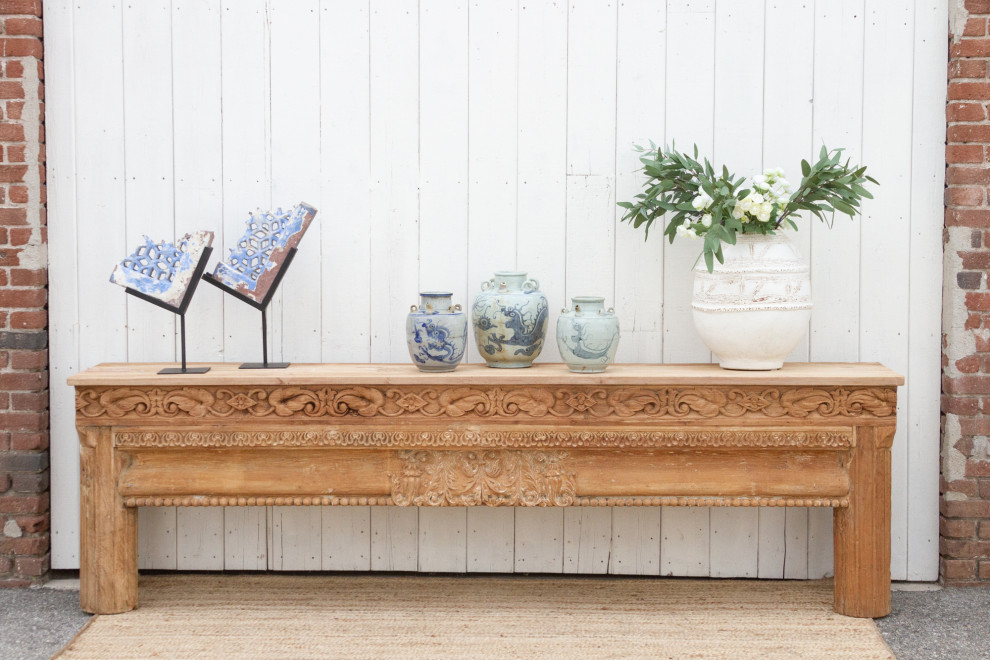 Long 18th Century Beam Console Table   Rustic   Console Tables   by De cor  Houzz