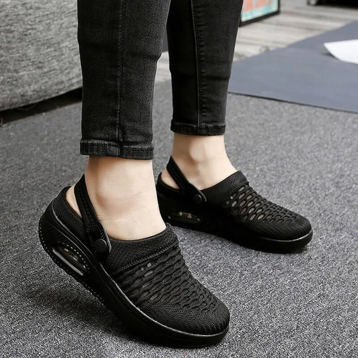 [Clearance Sale 48% OFF] -Women Walking Shoes Air Cushion Slip-On Shoes