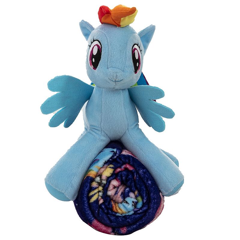 My Little Pony Cute Rainbow Dash Character Hugger Pillow and Silk Touch Throw Set