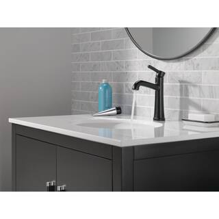 Delta Greydon Single Handle Single Hole Bathroom Faucet in Matte Black 15860LF-BL