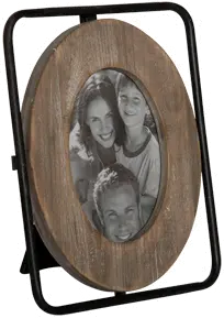 4x6 Wood and Metal Picture Frame