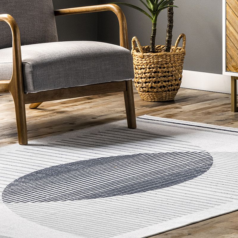 nuLOOM Camila Machine Washable Lunar Eclipse Area Rug