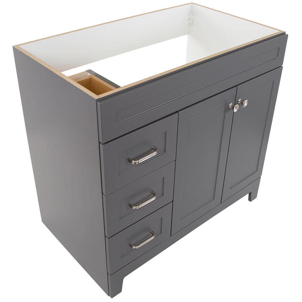 Home Decorators Collection Thornbriar 36 in W x 2152 in D x 342 in H Bath Vanity Cabinet Only in Cement