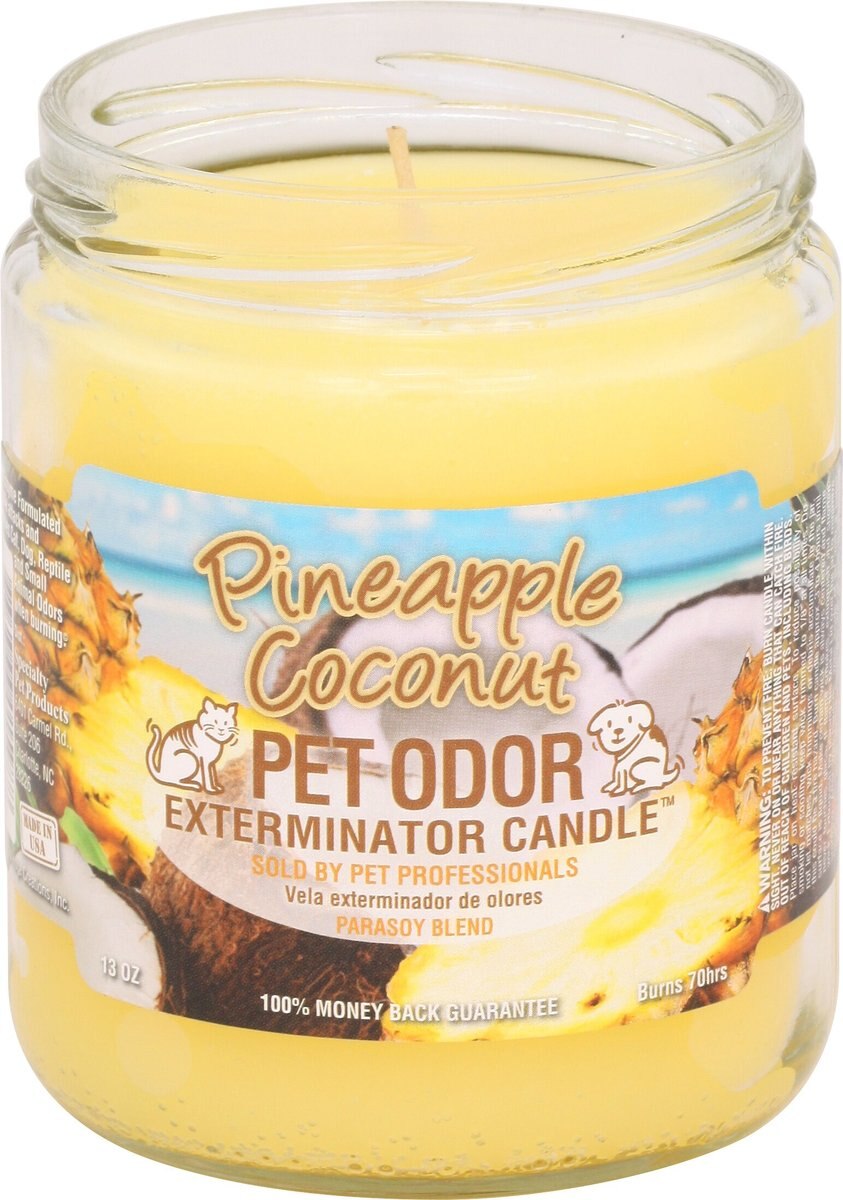 Pet Odor Exterminator Pineapple Coconut Deodorizing Candle