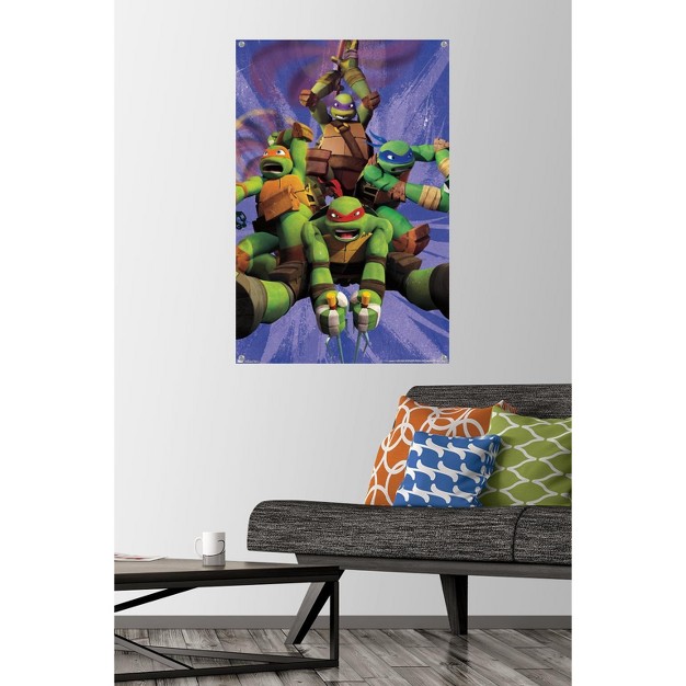 Trends International Nickelodeon Teenage Mutant Ninja Turtles Team Unframed Wall Poster Prints