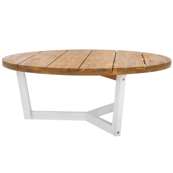 SAFAVIEH Estefani 3Leg Round Outdoor Coffee Table