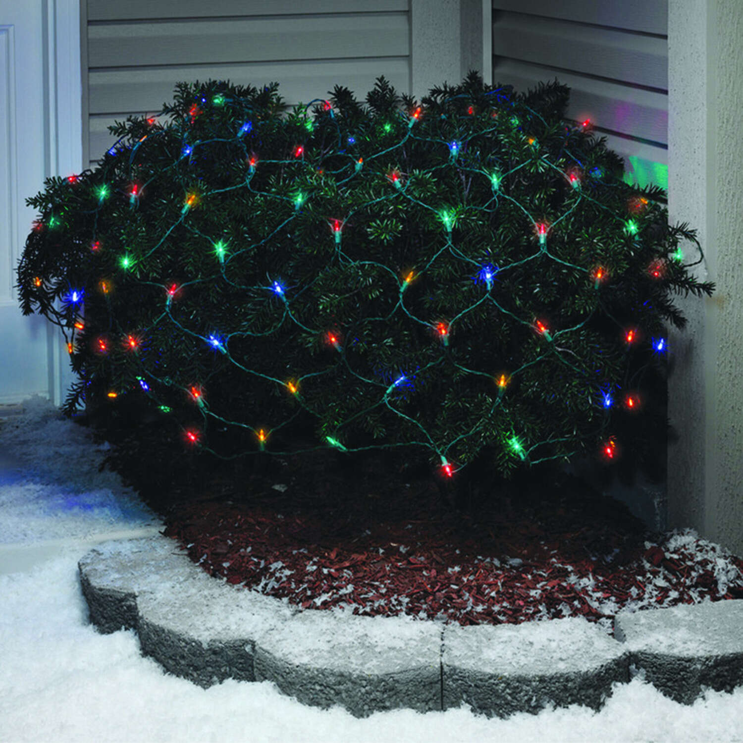 Celebrations LED Multicolored 100 ct Net Christmas Lights 6 ft.