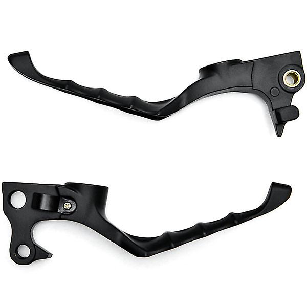 Black Hand Levers Skull Cross Grooved Emblems Compatible with Harley Davidson Sportster 1200 Roadster 2004-2008