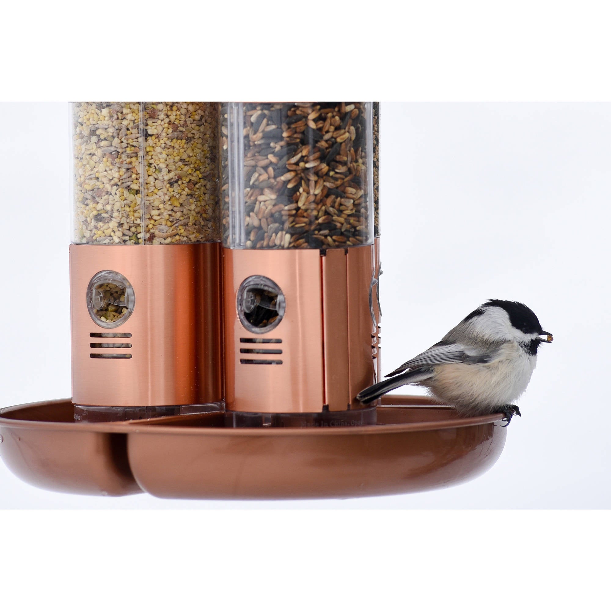 Perky-Pet 10 lb Copper Finish Triple Tube Bird Feeder