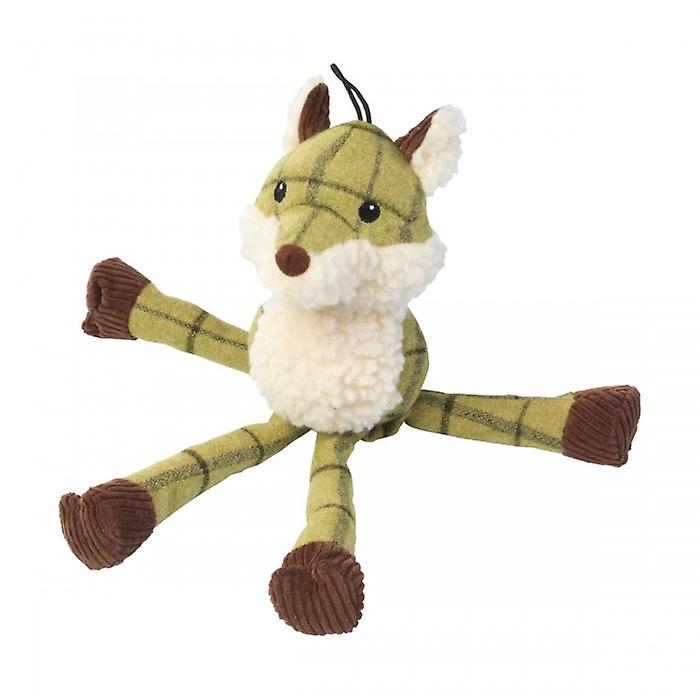 House Of Paws Plush Tweed Fox Long Legs Dog Toy