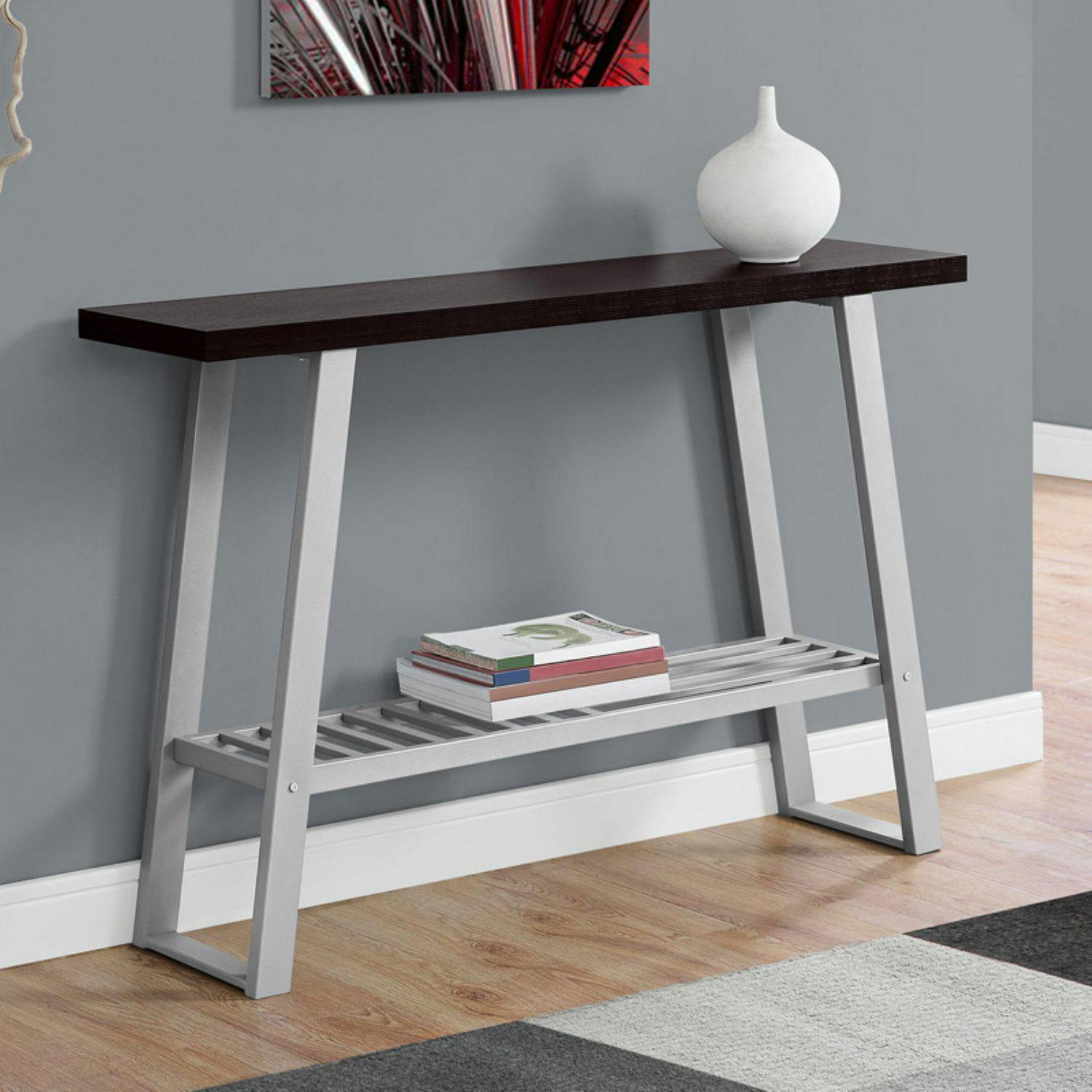 Monarch Specialties Rectangular Console Table with Shelf