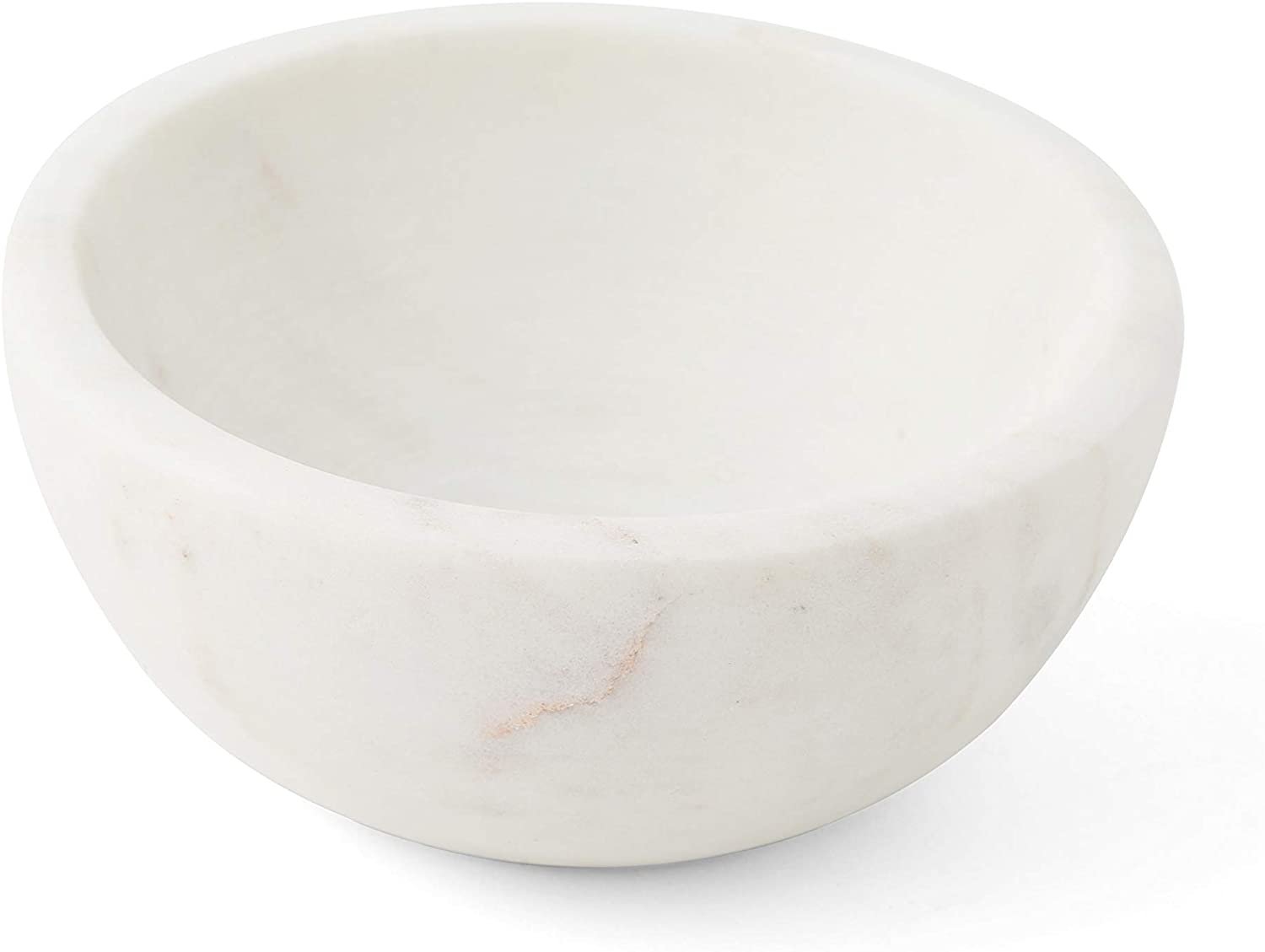 Thirstystone White 4oz Marble Chip and Dip Bowl