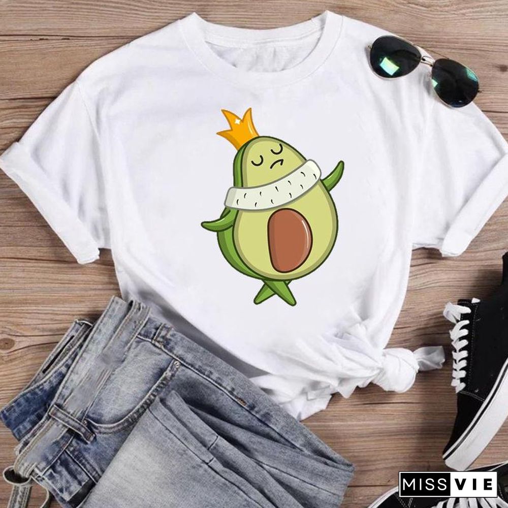 Women Print Bee Funny Clothing Cute Fashion Summer O-Neck T-Shirts Shirt Female Graphic T Top Short Sleeve Cartoon Tee T-Shirt