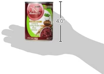 Purina ONE Natural Pate Wet Puppy Food， SmartBlend Healthy Puppy Lamb and Long Grain Rice Entree - (12) 13 oz. Cans