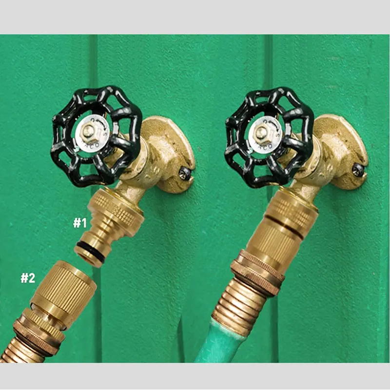 Factory price 1Inch Garden Tap Water 1/2 Fitting coupling quick connect hose connectors brass