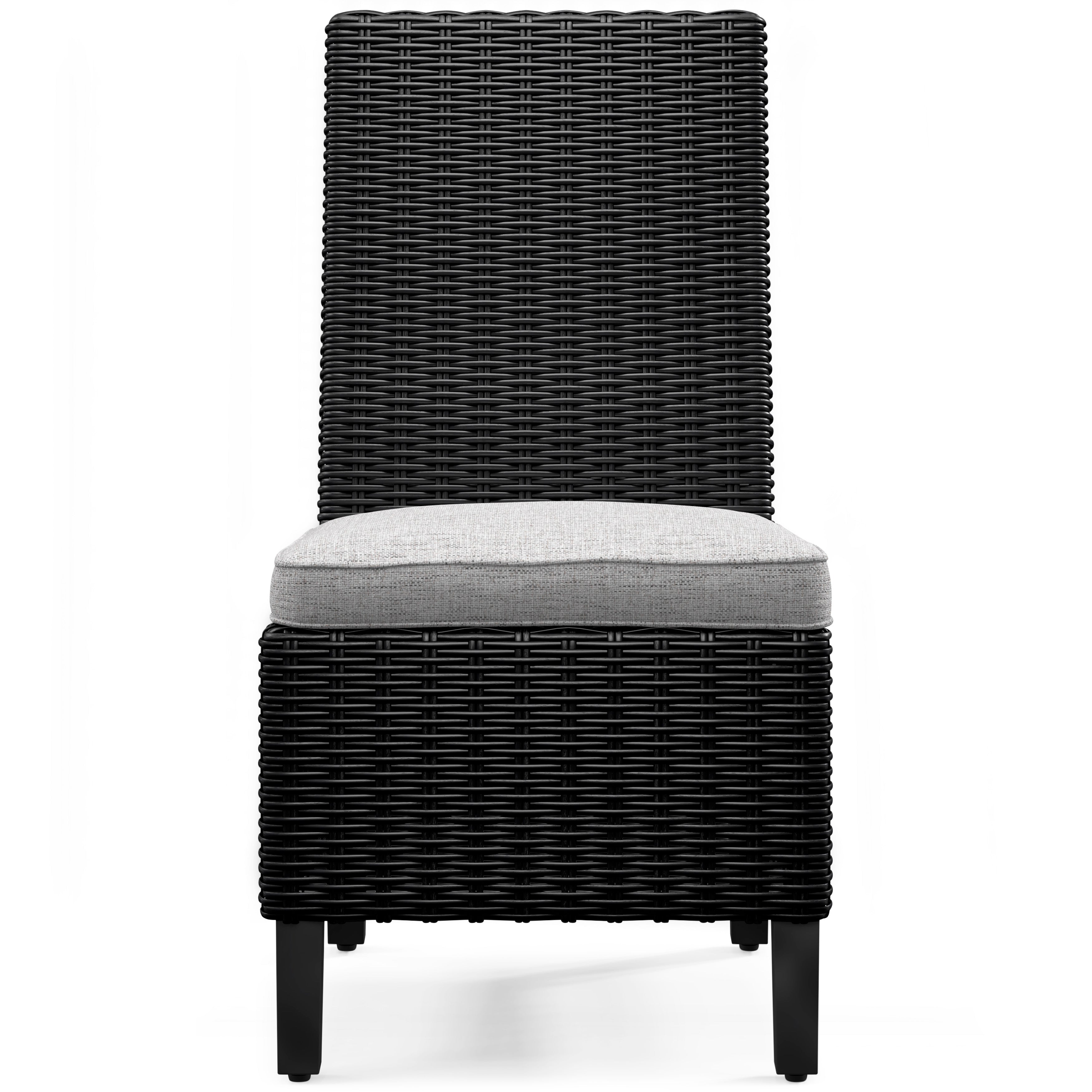 Fire Island Black Outdoor Side Chair with Cushion - NEW