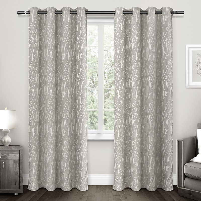 Exclusive Home 2-pack Forest Hill Woven Blackout Window Curtains