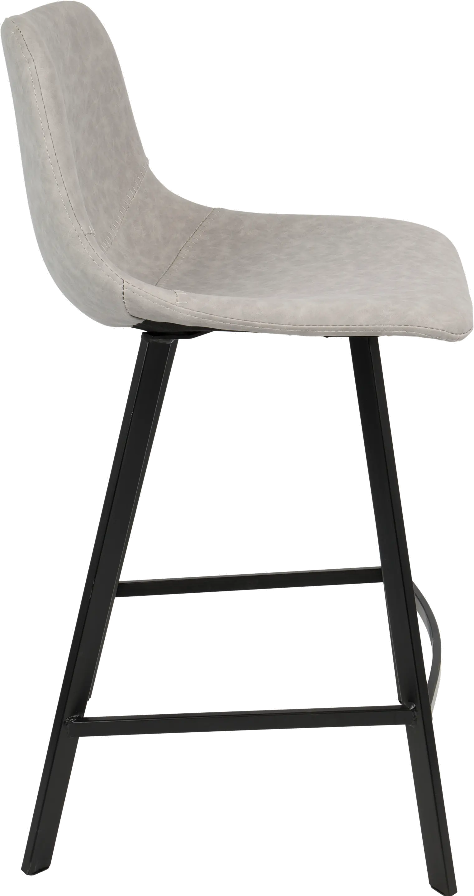 Outlaw Gray Counter Height Stool， Set of 2