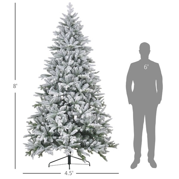 8ft Snow Flocked Artificial Christmas Tree