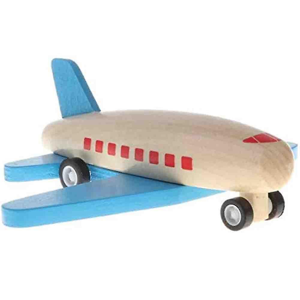 Miman Wooden Pull Back Airplane Friction Powered Toy Kids Preschool Imaginative Play Toy | Fruugo Pt