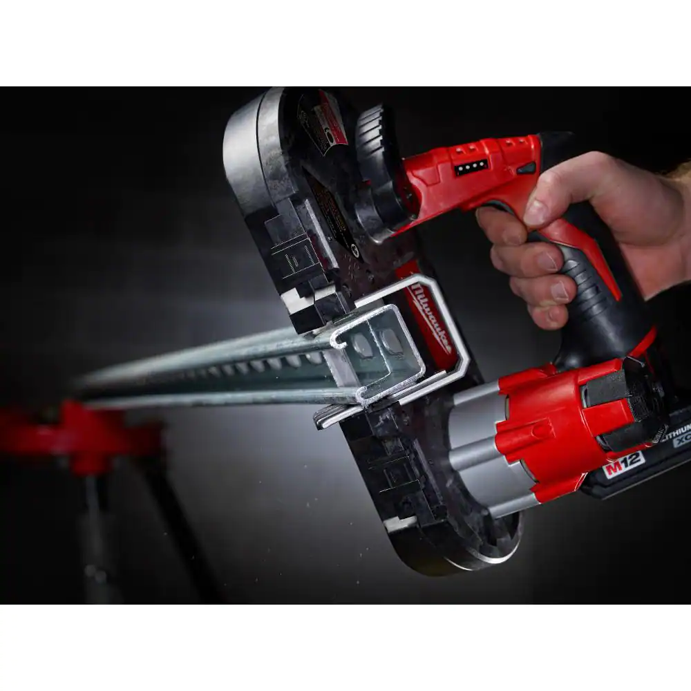 Milwaukee M12 12V Lithium-Ion Cordless Sub-Compact Band Saw With 4.0 Ah M12 Battery