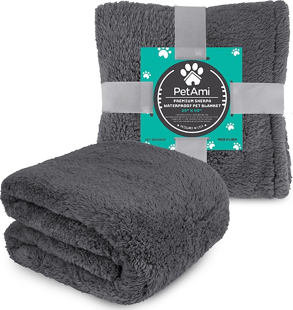 PetAmi Fluffy Waterproof Cat and Dog Blanket