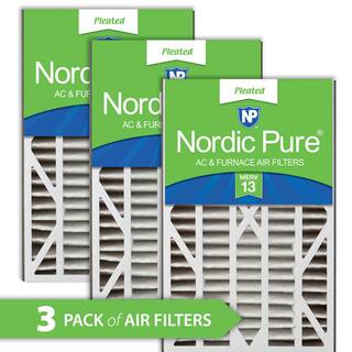 Nordic Pure 16 in. x 25 in. x 3 in. Air Bear Cub Replacement MERV 13 Air Filter (3-Pack) 16x25x3ABM13-3