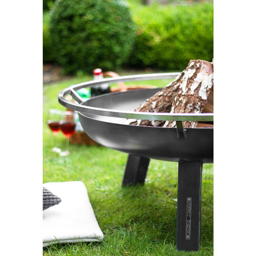 Good Directions Cook King 111265 Porto Fire Bowl 23.5 in. Dia Wood Burning Fire Pit 111265