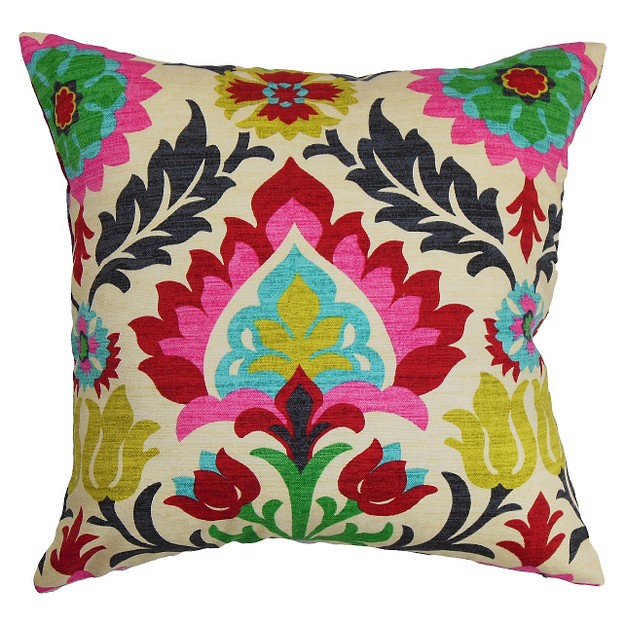 Pink Boho Throw Pillow The Pillow Collection