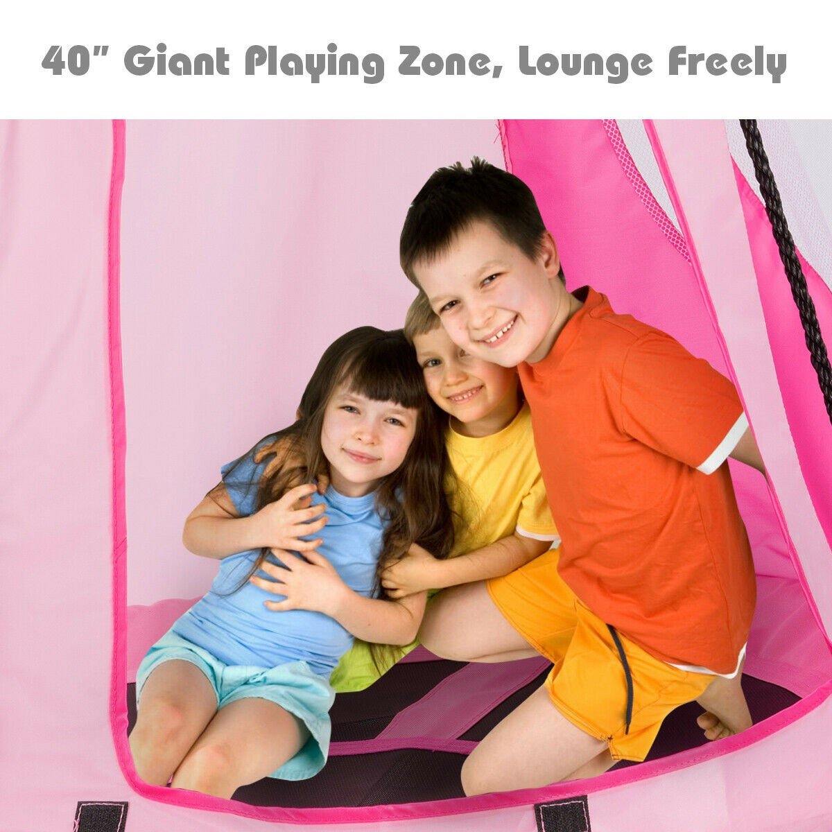 2 in 1 Kids Detachable Hanging Chair Swing Tent Set