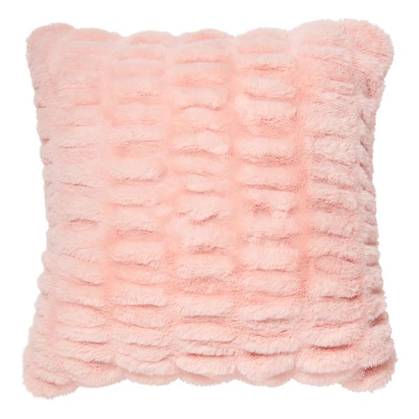 Dormify Angelina Ruched Faux Fur Square Pillow