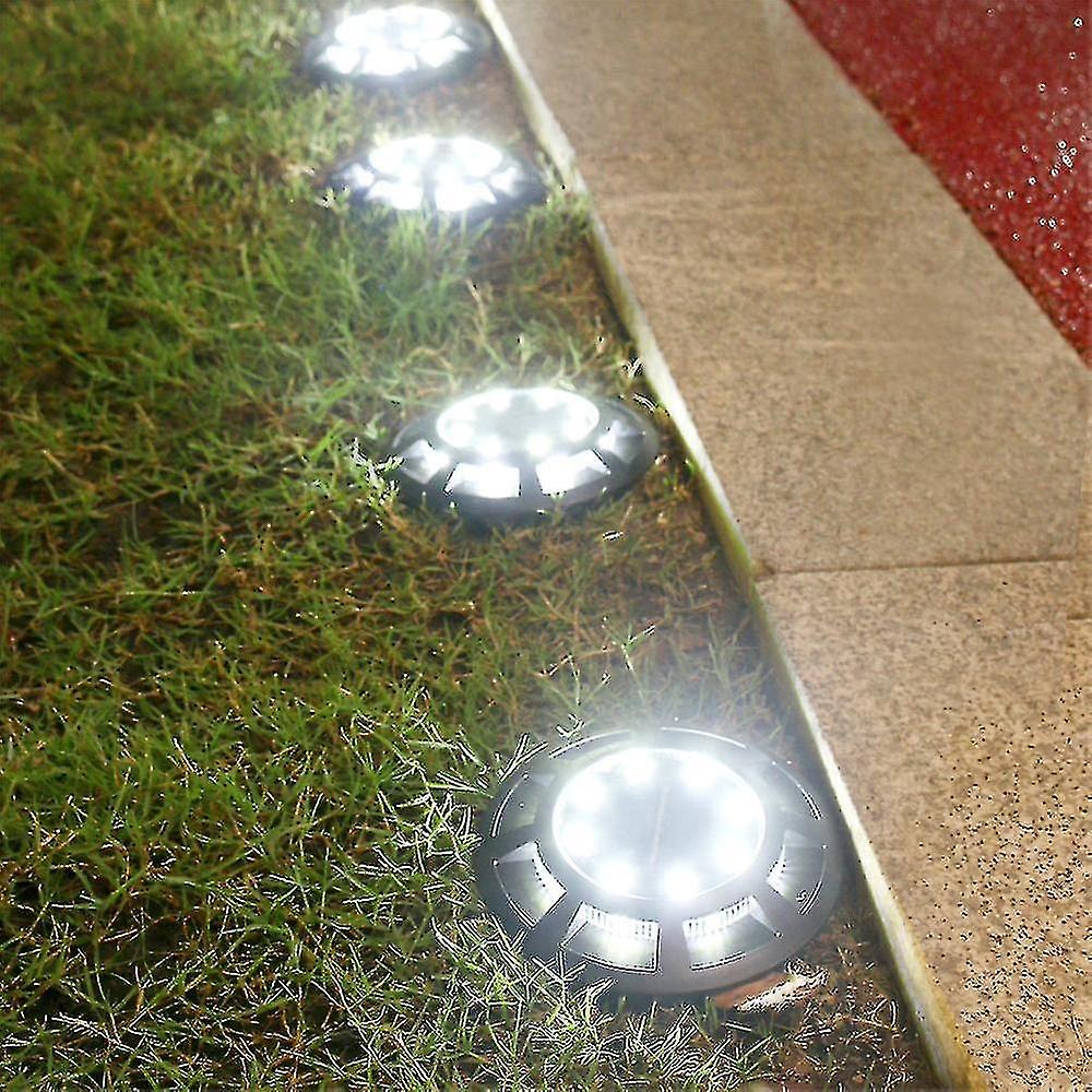 1/4 Solar Ground Light， Waterproof Solar Garden Light， Outdoor Buried Light， Path， Yard， Deck， Lawn，