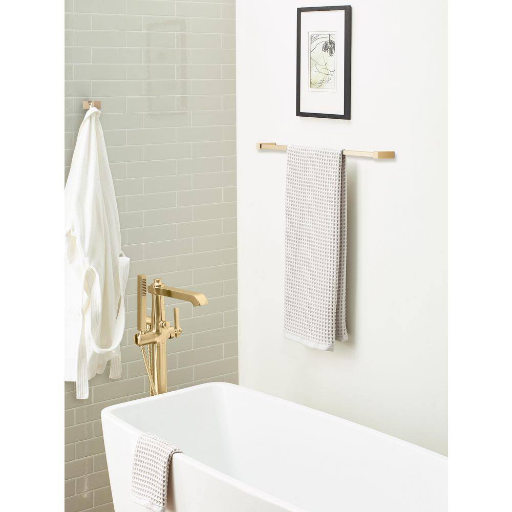 Amerock Monument 24 in. (610 mm) L Towel Bar in Champagne Bronze BH36084CZ