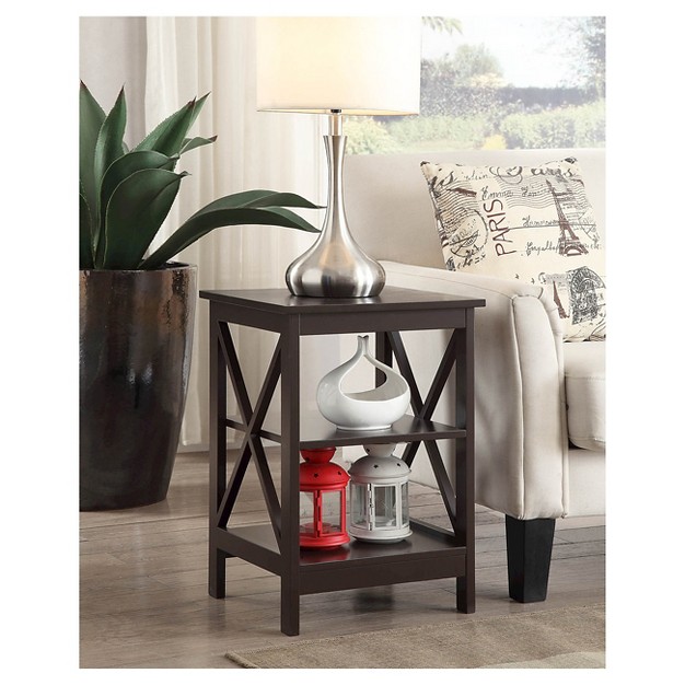 Breighton Home Xavier End Table With Open Shelves