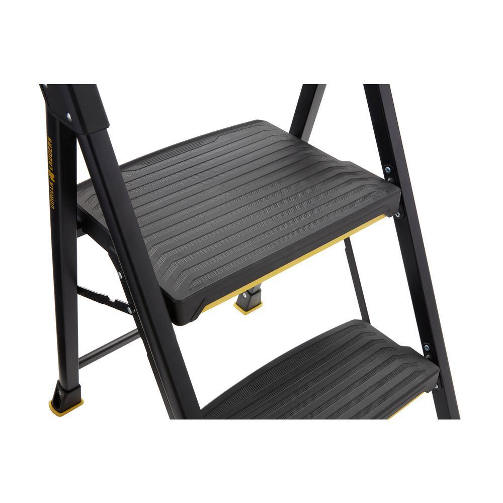 Gorilla Ladders 3-Step Pro-Grade Steel Step Stool 300 lbs. Load Capacity Type IA Duty Rating (9ft. Reach Height) GLHD-3