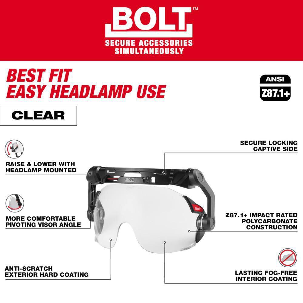 MW BOLT Pivoting Fog-Free Clear Visor (Helmet Only) 48-73-1411