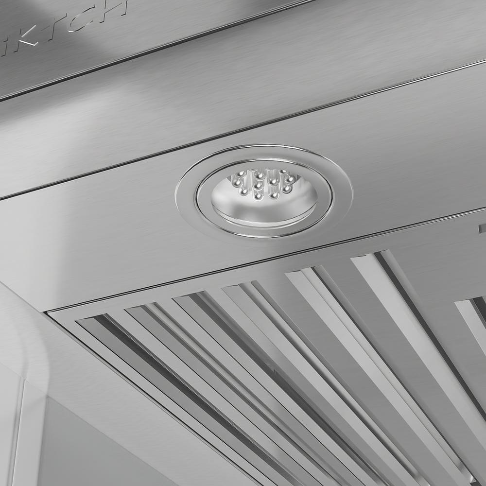 iKTCH 30 in 900 CFM Ducted Under Cabinet Range Hood in Stainless Steel 4 Speed Gesture Sensing and Touch Control Panel