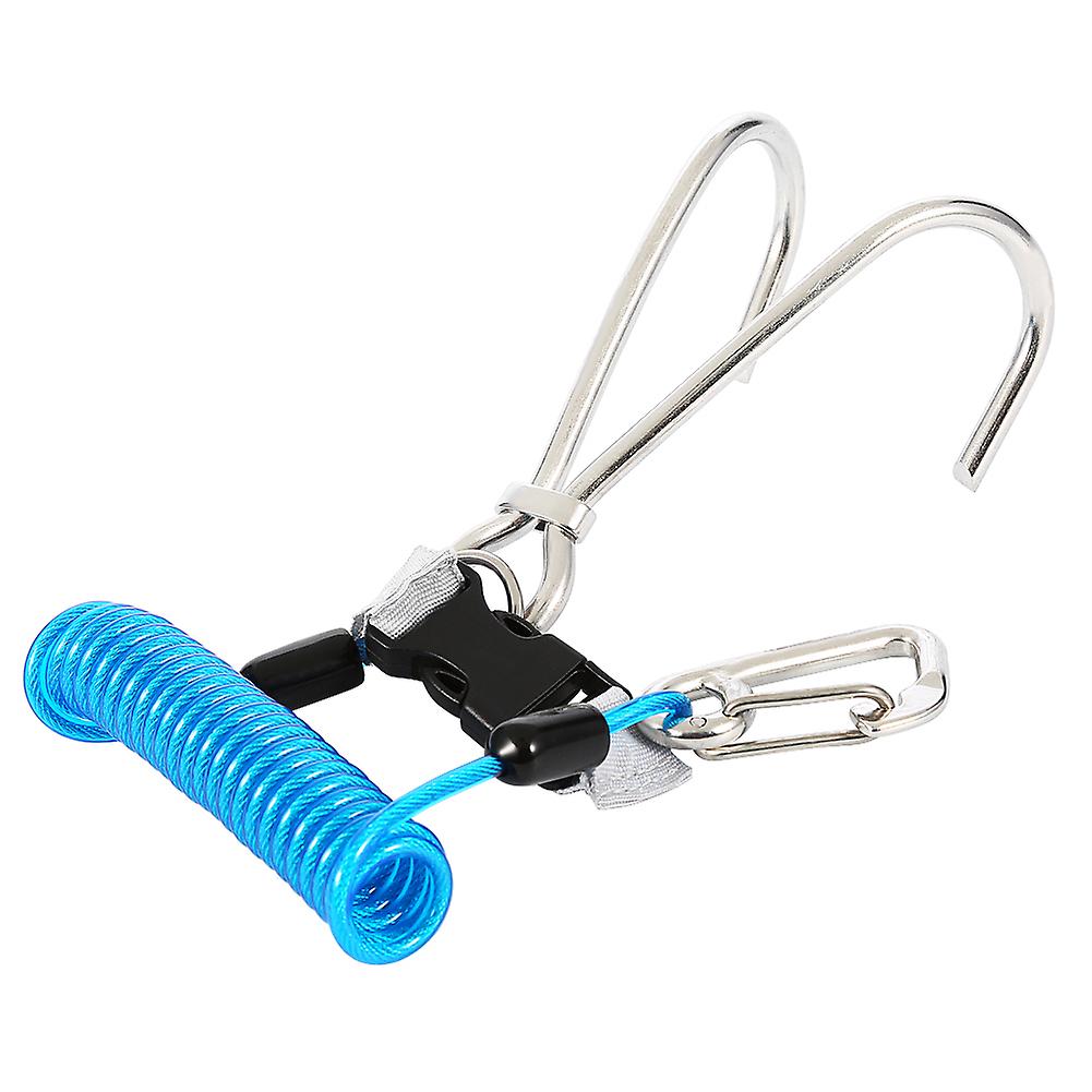 Keep Diving Stainless Steel Reef Hook Diving Safety Accessories (blue)