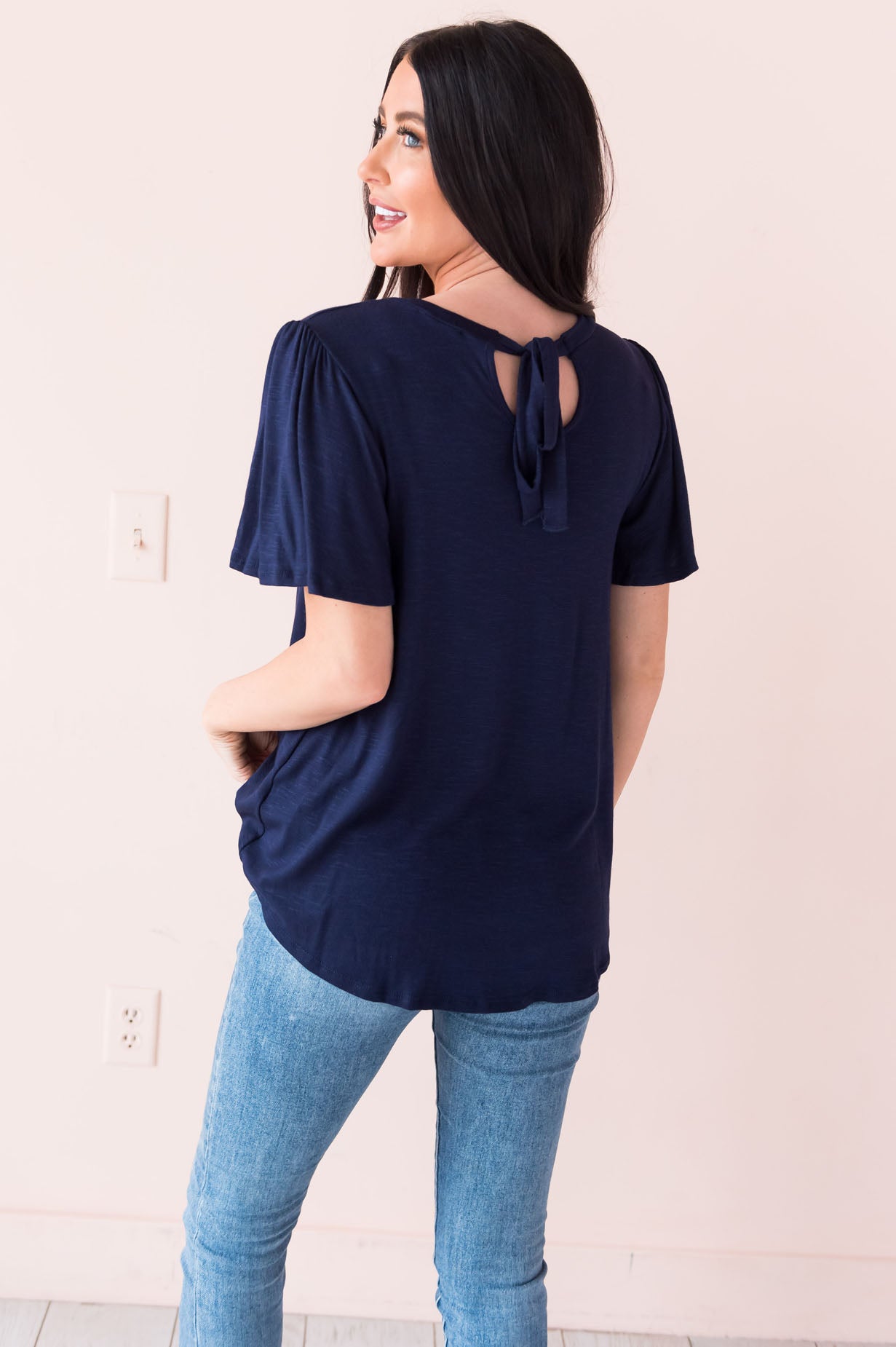 Sitting Pretty Modest Tie Back Top