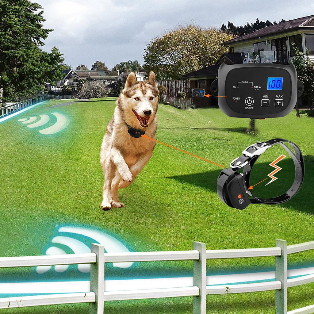 wireless fence，wireless fence system training collar outdoor，electric for dogs pet containment electronic，shock flags rechargeable run collars invisible，cat fences the yard perimeter