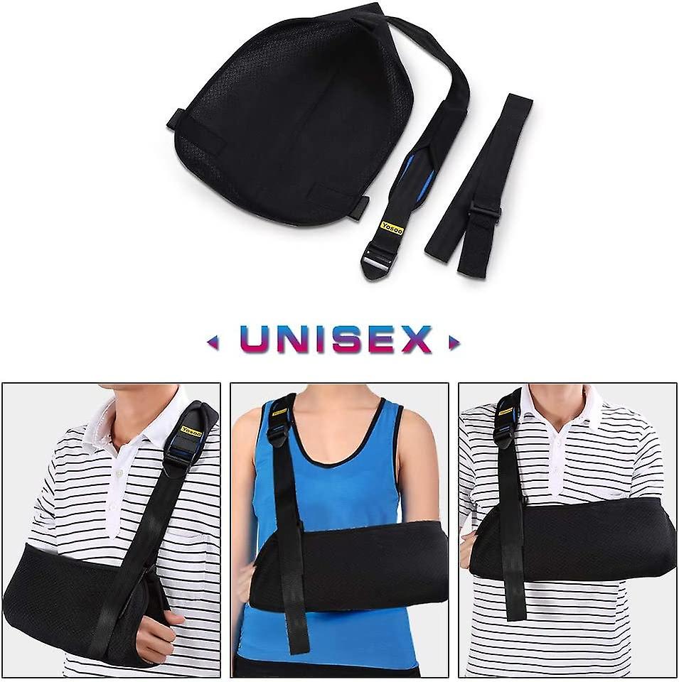 Arm Orthosis， Arm Sling Shoulder， Universal Arm Sleing Adjustable Shoulder Strap For Adults Unisex Black Uniform Support And Stability