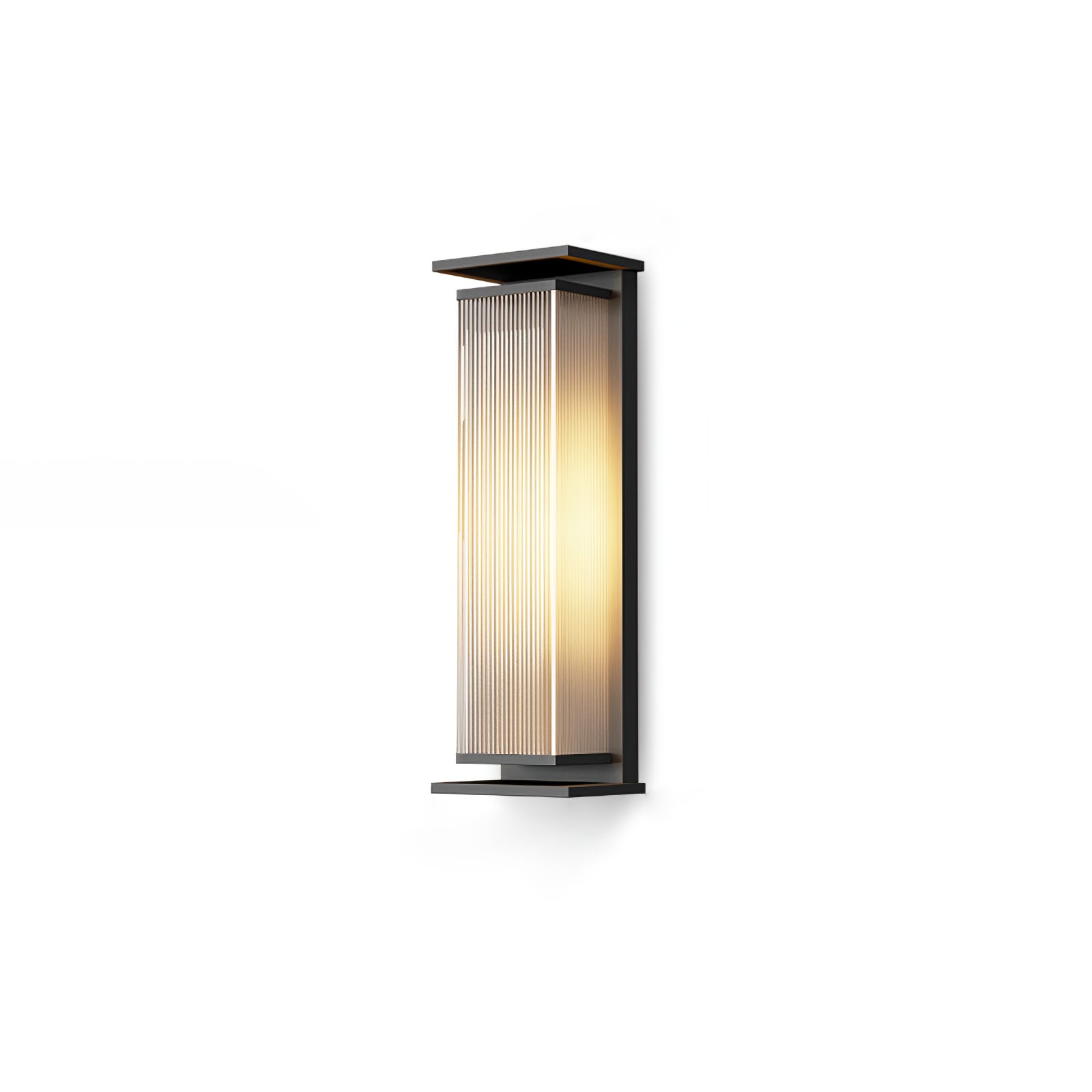 Rectangular Box Solar Outdoor Wall Lamp