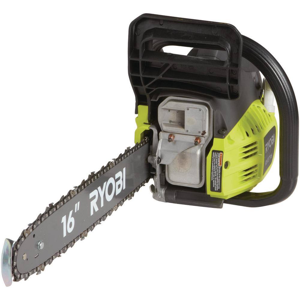 RYOBI 16 in. 37cc 2-Cycle Gas Chainsaw with Heavy-Duty Case RY3716