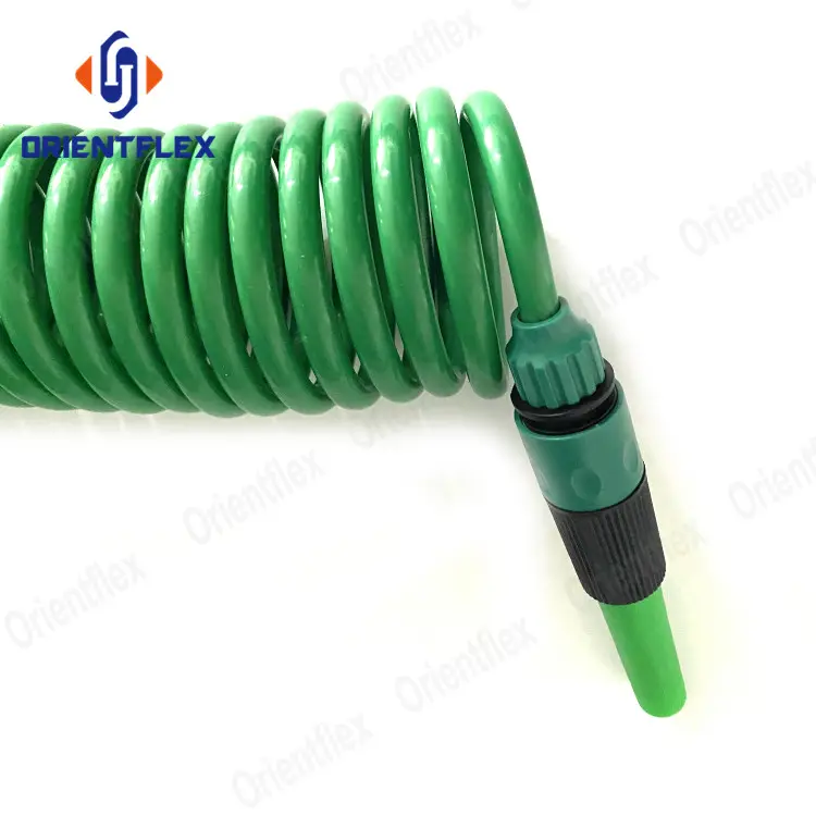 New Best Flex Lightweight No Kink Drinking From Retractable Coil Coiled Garden Water Hose 25 Ft Supplies