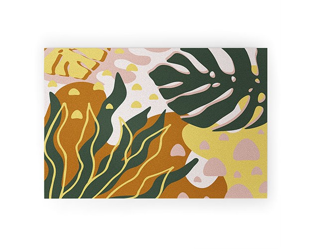 Alisa Galitsyna Floral Magic Looped Vinyl Welcome Mat Society6